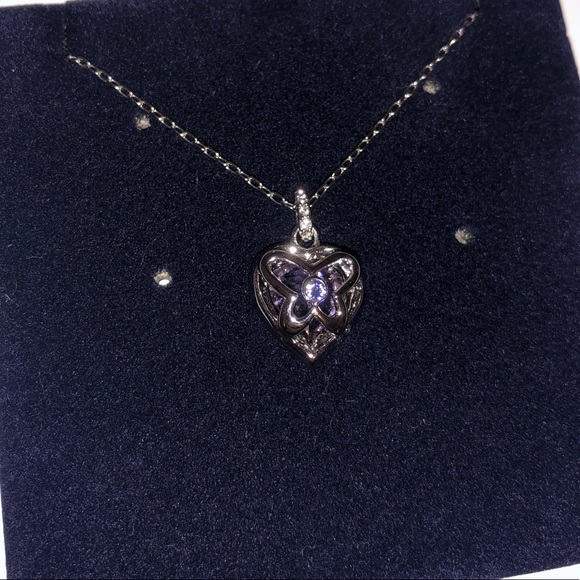 SWAROVSKI pink heart double sided pendant necklace - Picture 4 of 5